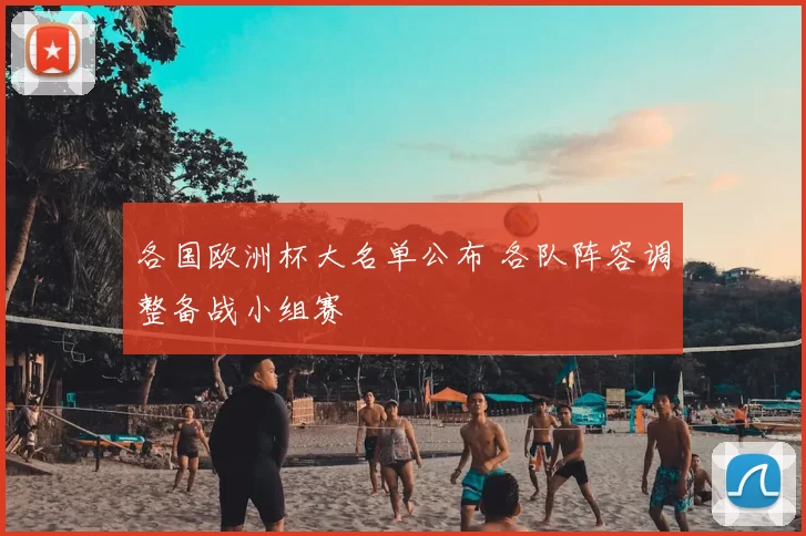 各国欧洲杯大名单公布 各队阵容调整备战小组赛